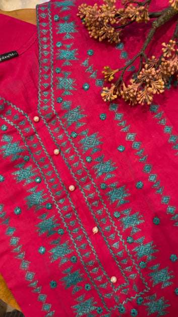 Three Piece Malai lawn Suit (M3)